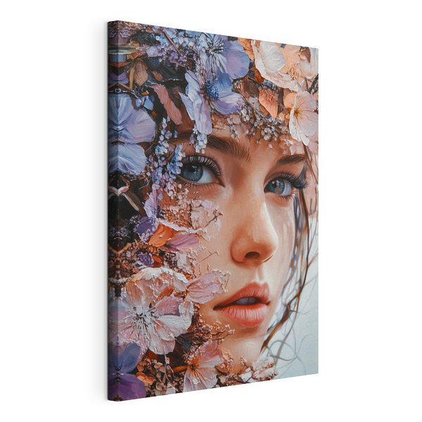 Cuadros Mujer con flores en la cara (SKU: s42001) Cuadros Cuadros Mujer con flores en la cara (SKU: s42001)