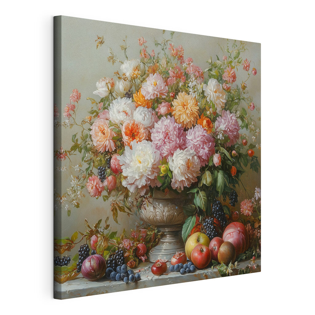 Painting of flowers in a vase Painting of flowers in a vase