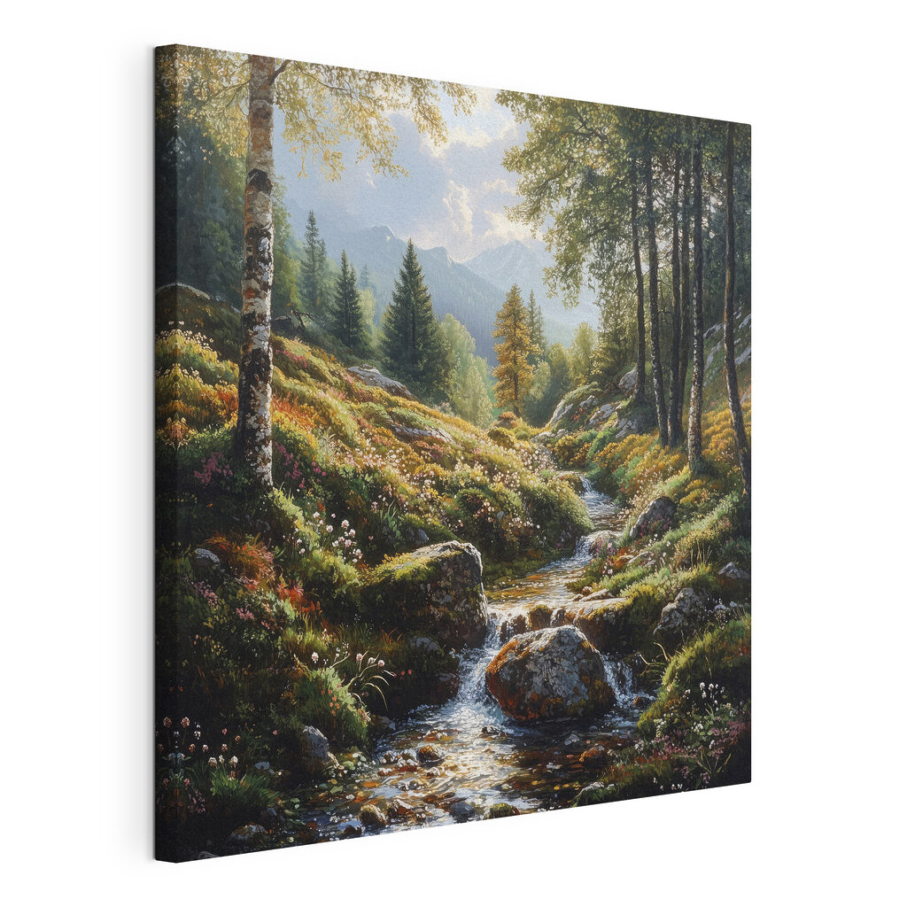 Stream running through a forest