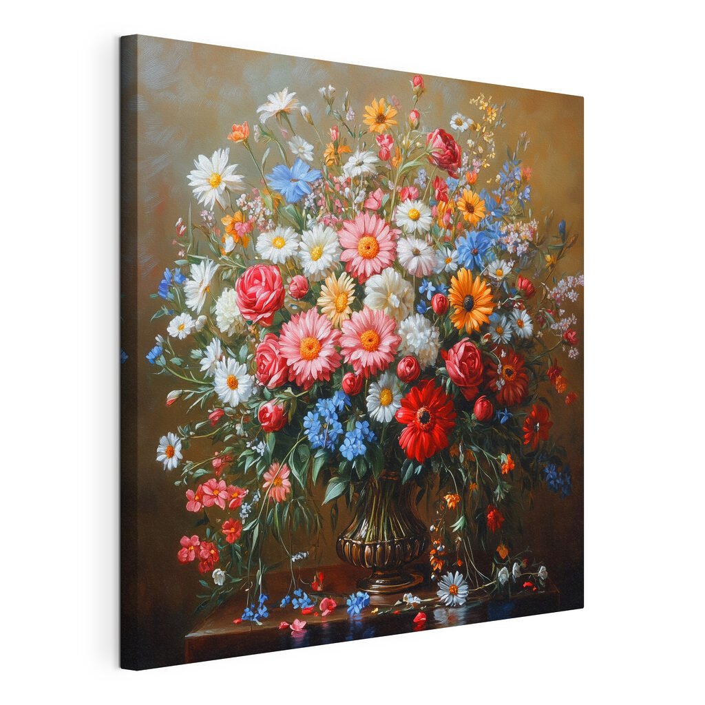 Painting of a bouquet of flowers