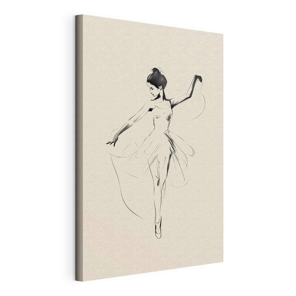 Drawing of a woman dancing Drawing of a woman dancing