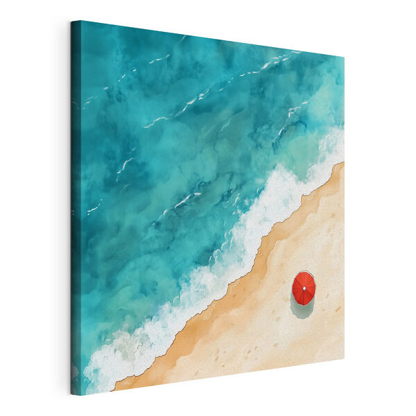 Cuadros Cuadros Una sombrilla en la playa (SKU: s42040)