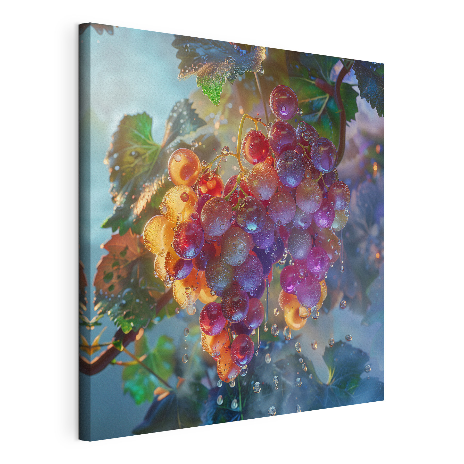 Bunch of grapes with water droplets on them Bunch of grapes with water droplets on them