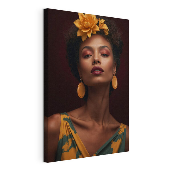 Cuadros Mujer con una flor en el pelo (SKU: s42099) Cuadros Cuadros Mujer con una flor en el pelo (SKU: s42099)