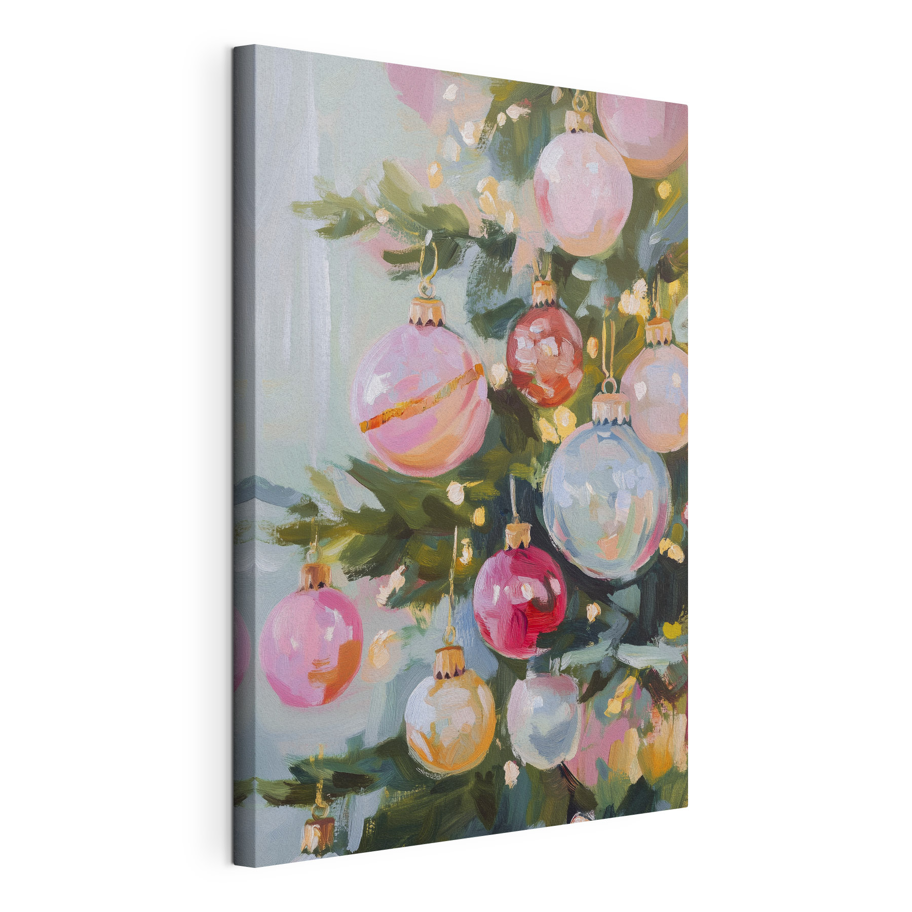 Painting of a christmas tree Painting of a christmas tree