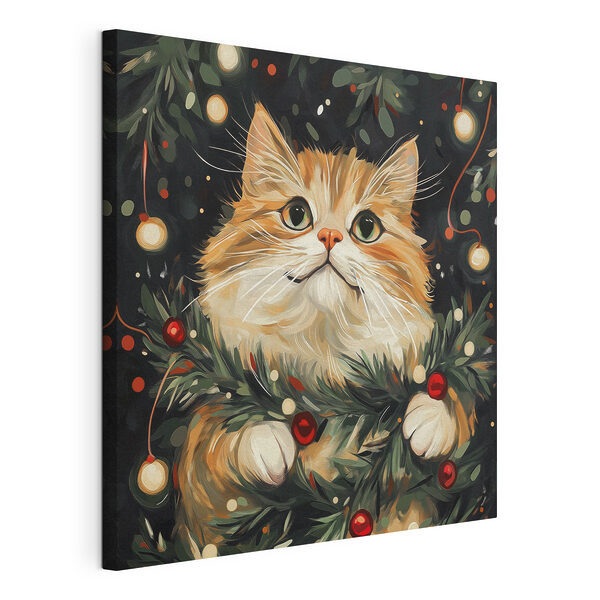 Cuadros Gato en un árbol
