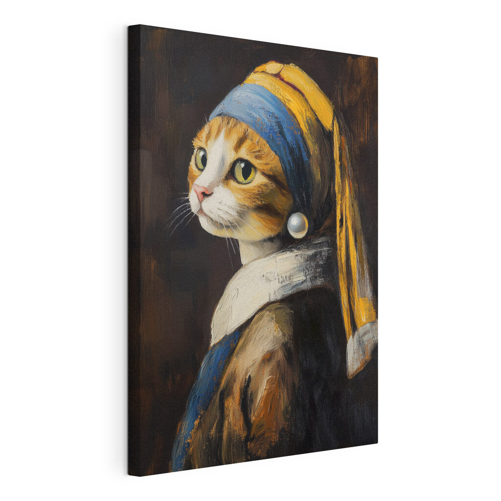 Cat in a classic art style Cat in a classic art style