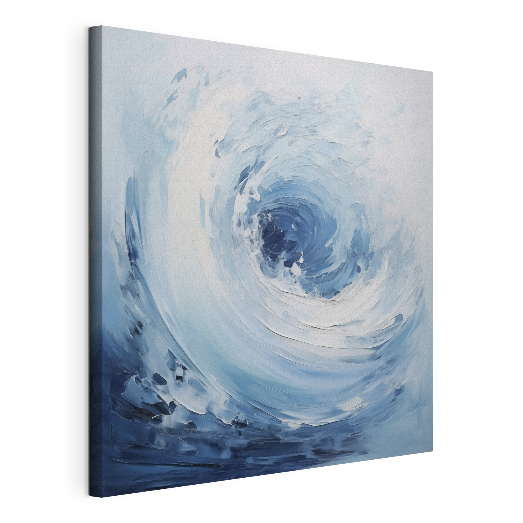 White and blue swirly waves White and blue swirly waves