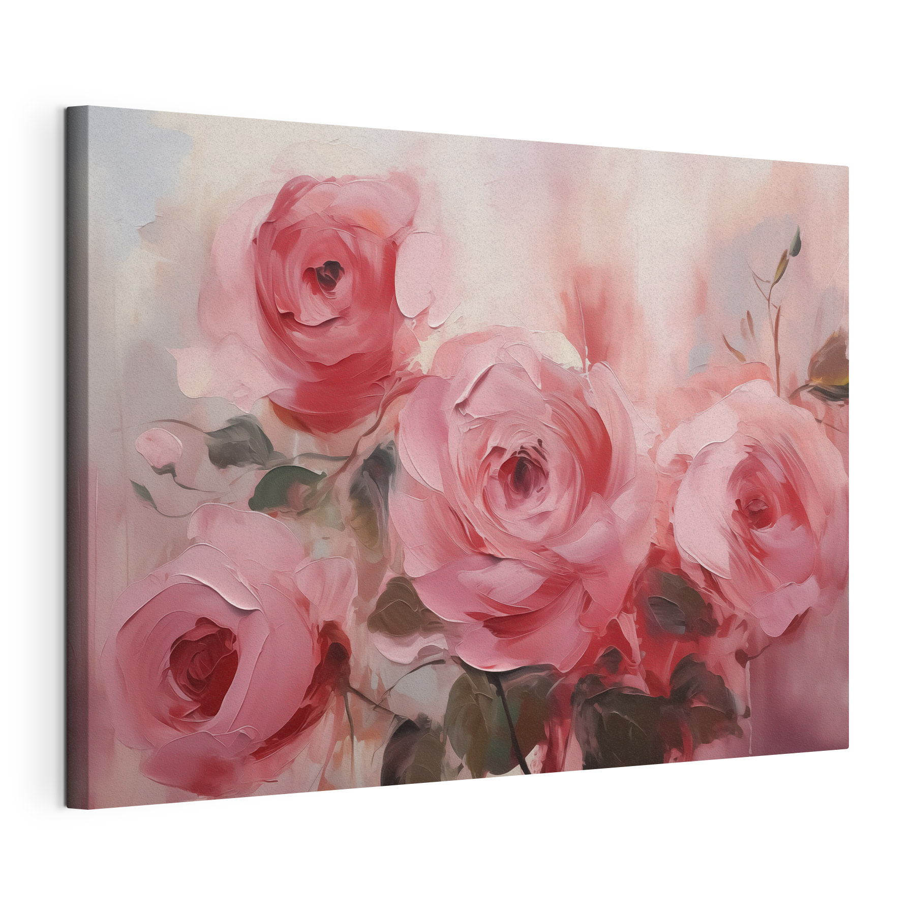 Painting of pink roses Painting of pink roses