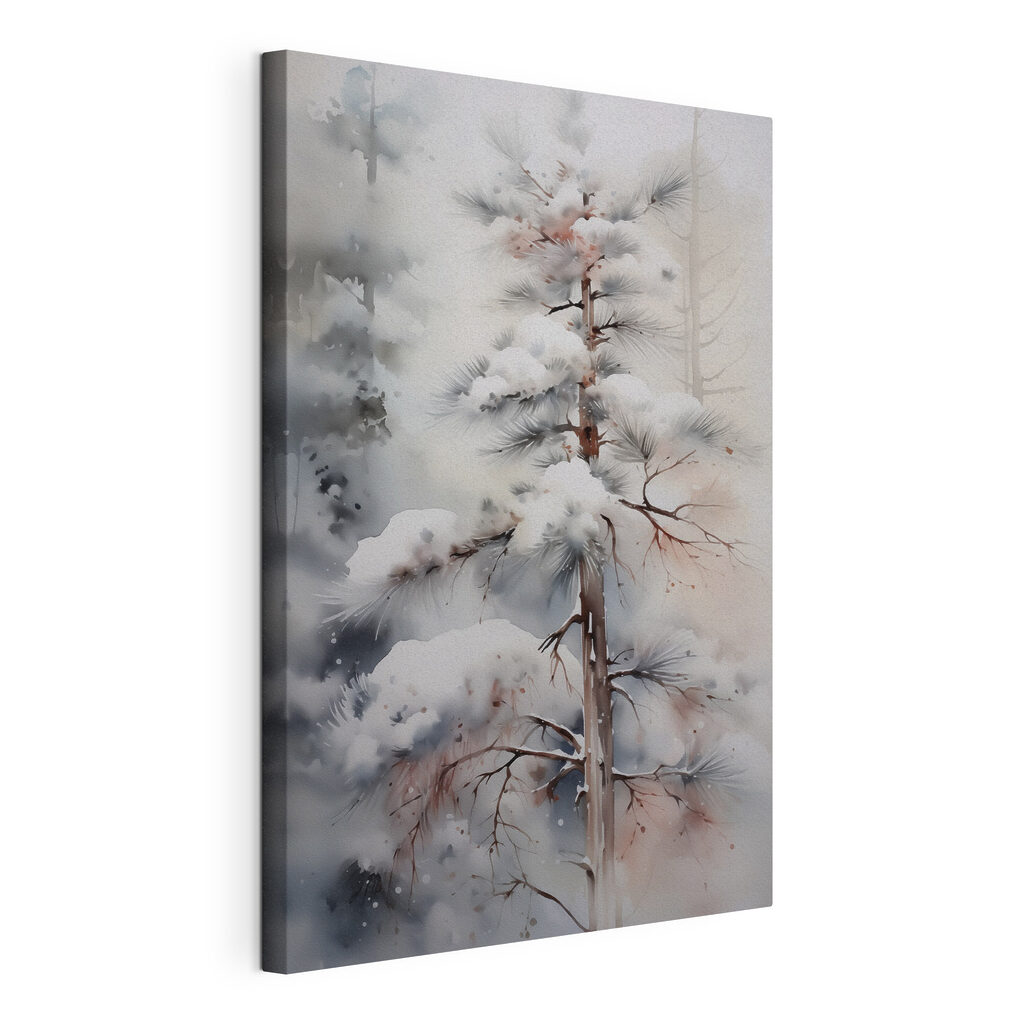 Snow covered tree in a forest Snow covered tree in a forest