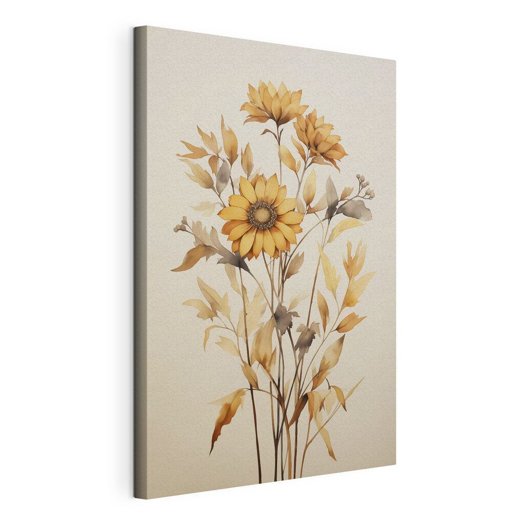Painting of a sunflower Painting of a sunflower
