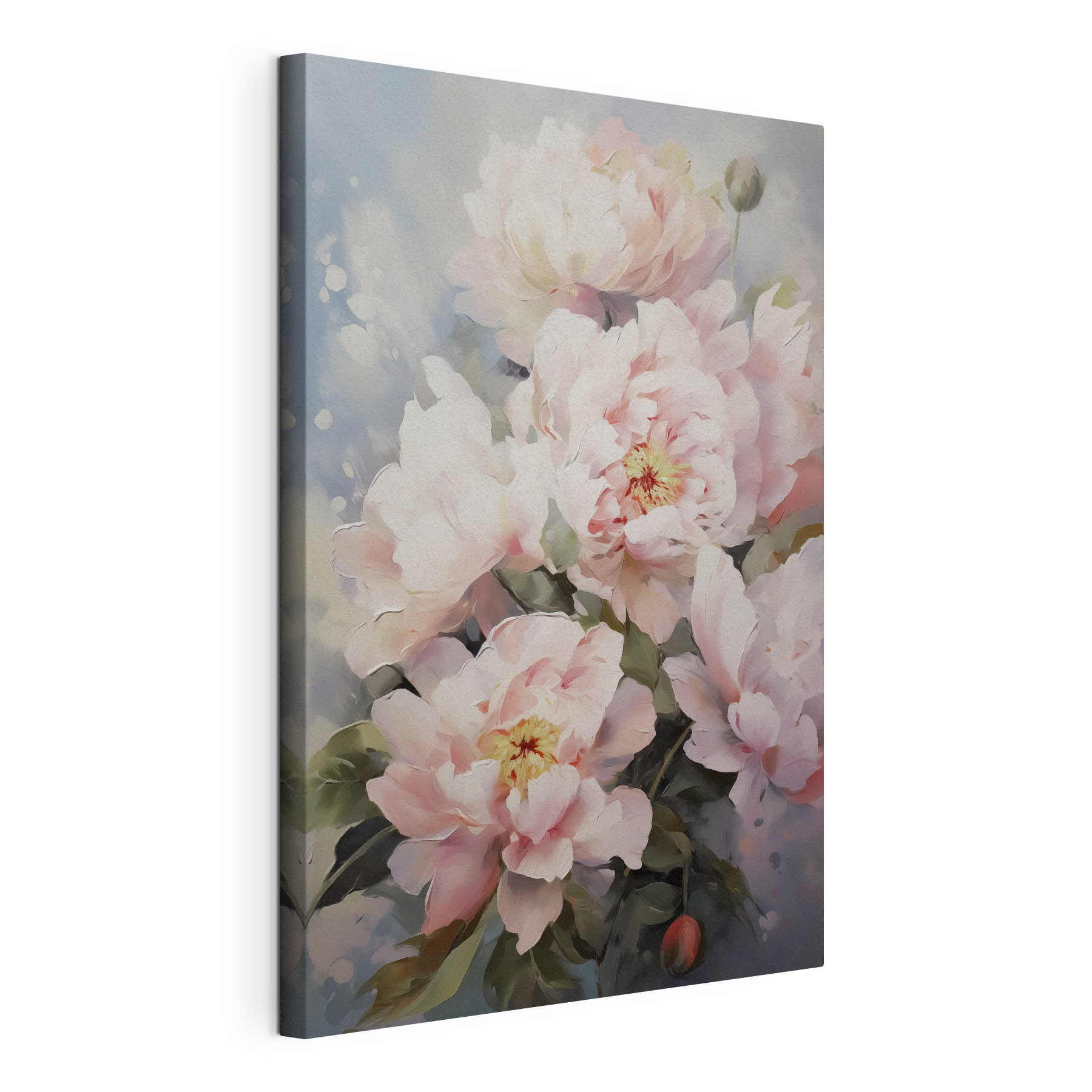 Painting of pink flowers