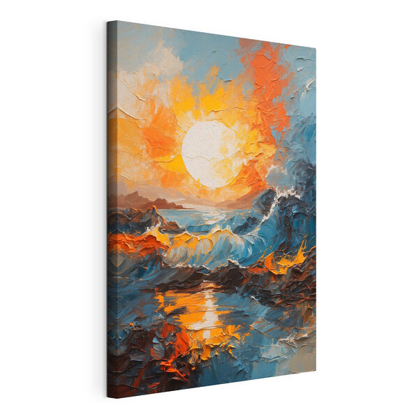 Cuadros Cuadro de una puesta de sol sobre el mar (SKU: s42257) Cuadros Cuadros Cuadro de una puesta de sol sobre el mar (SKU: s42257)
