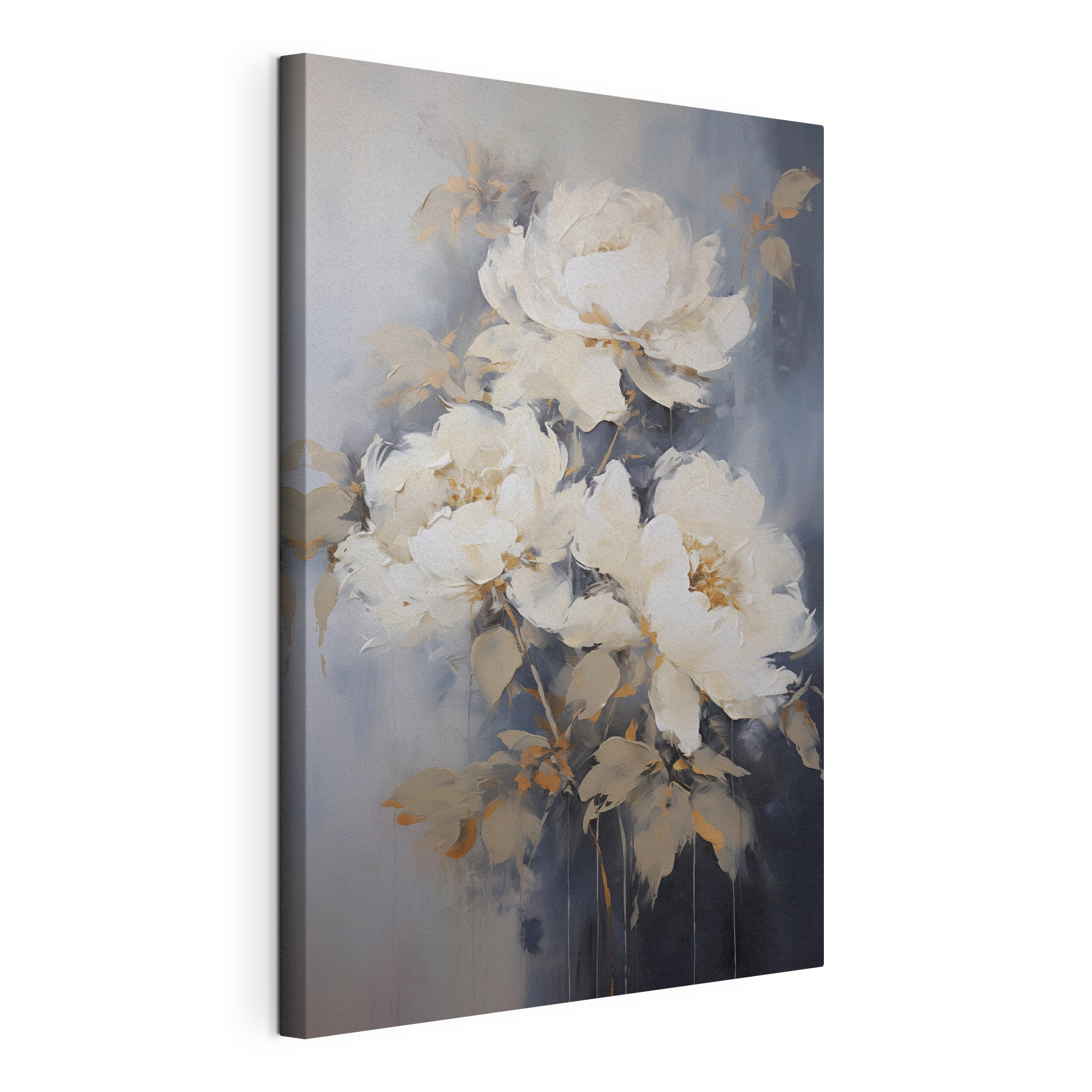Painting of white flowers Painting of white flowers
