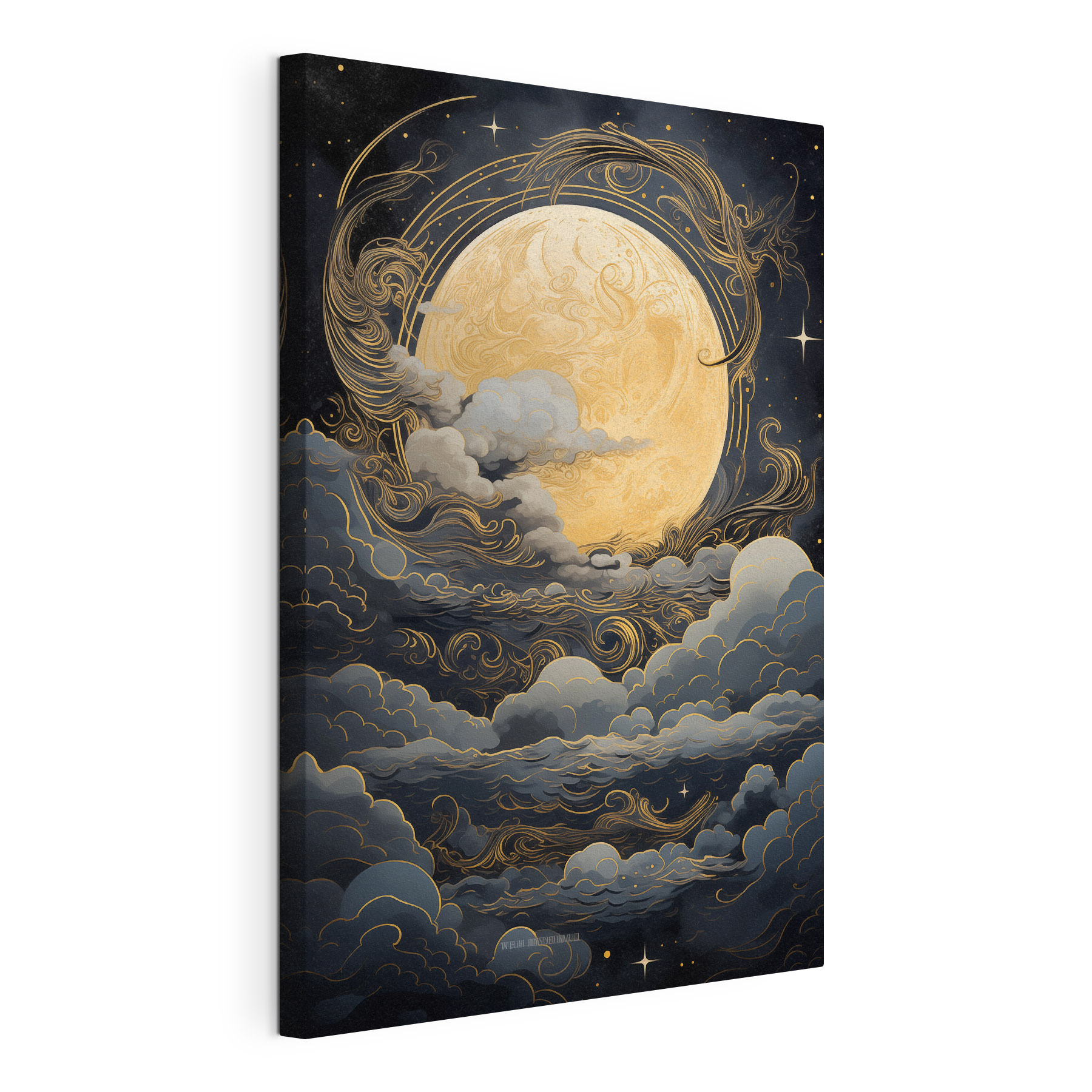 Moon in the clouds