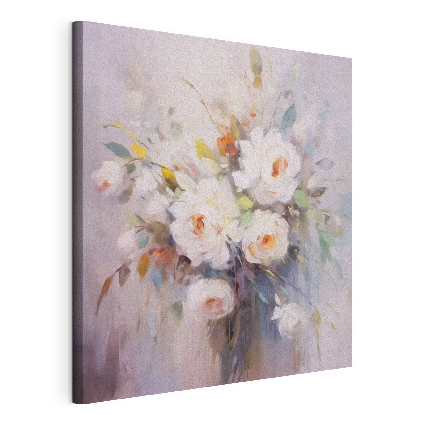 Painting of white flowers