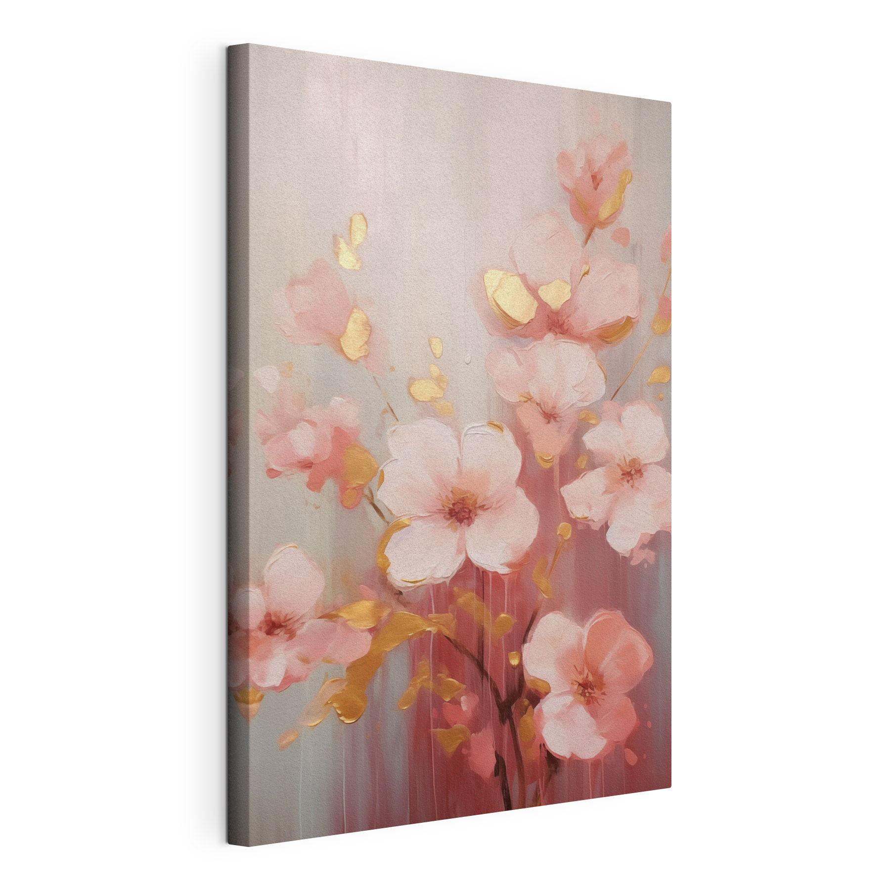 Painting of pink flowers Painting of pink flowers