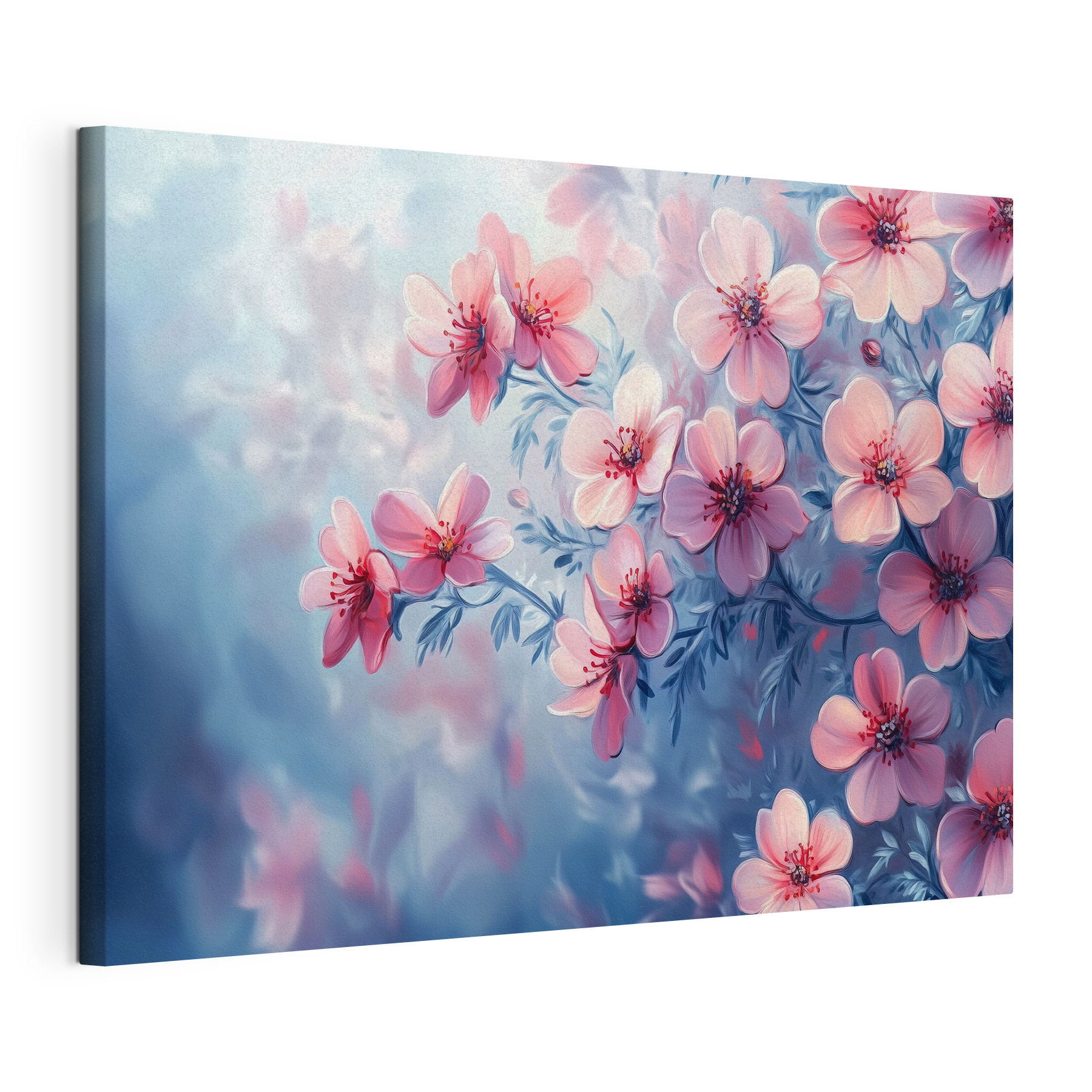 Delicate blossoms in soft hues
