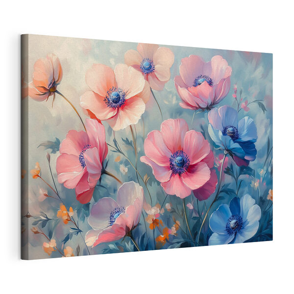 Cuadros Cuadro de flores sobre fondo azul (SKU: s42326) Cuadros Cuadros Cuadro de flores sobre fondo azul (SKU: s42326)