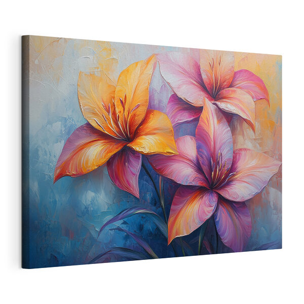 Cuadros Cuadro de flores sobre fondo azul (SKU: s42328) Cuadros Cuadros Cuadro de flores sobre fondo azul (SKU: s42328)