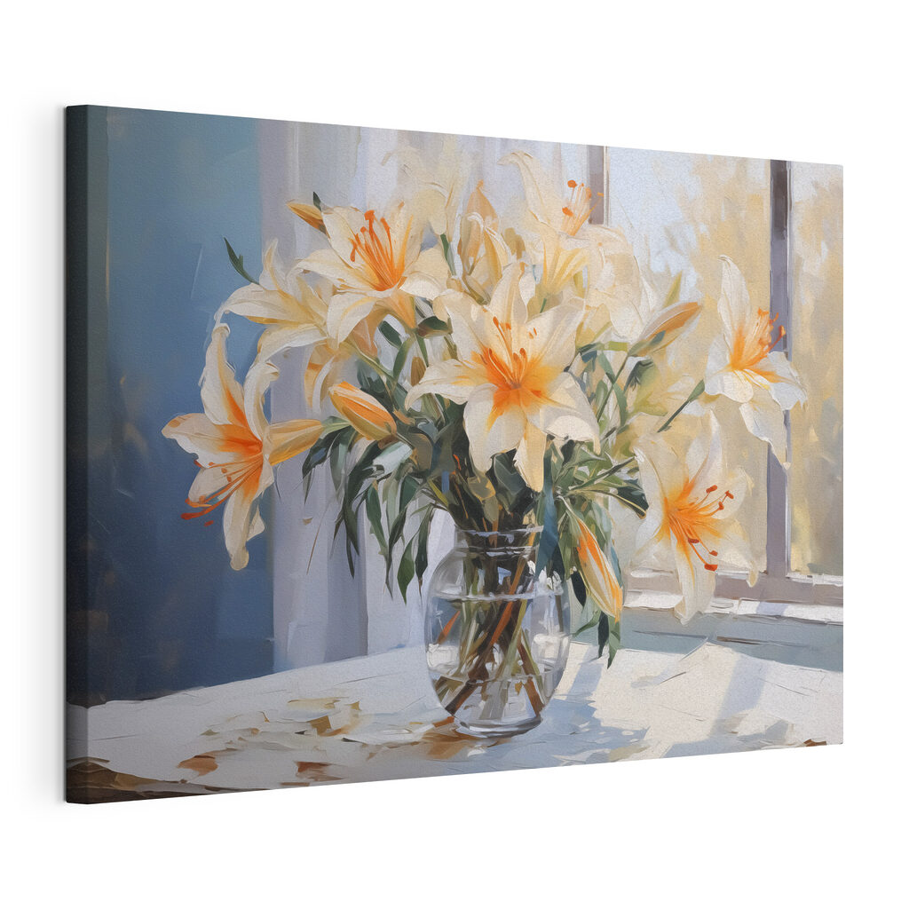 Vase of flowers on a table Vase of flowers on a table