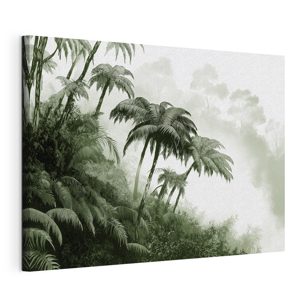 Group of palm trees in a forest