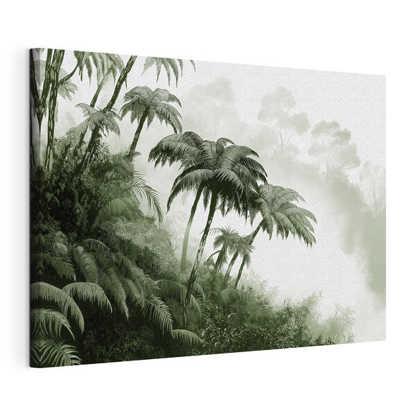 Group of palm trees in a forest