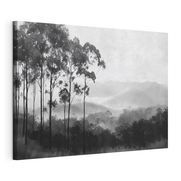 Cuadros Bosque con árboles y montañas al fondo (SKU: s42373) Cuadros Cuadros Bosque con árboles y montañas al fondo (SKU: s42373)