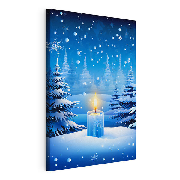 Cuadros Una vela en la nieve (SKU: s42383) Cuadros Cuadros Una vela en la nieve (SKU: s42383)