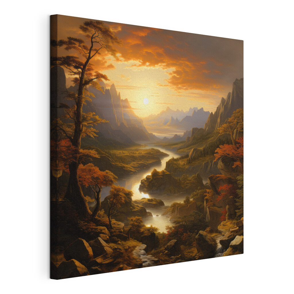 River running through a valley