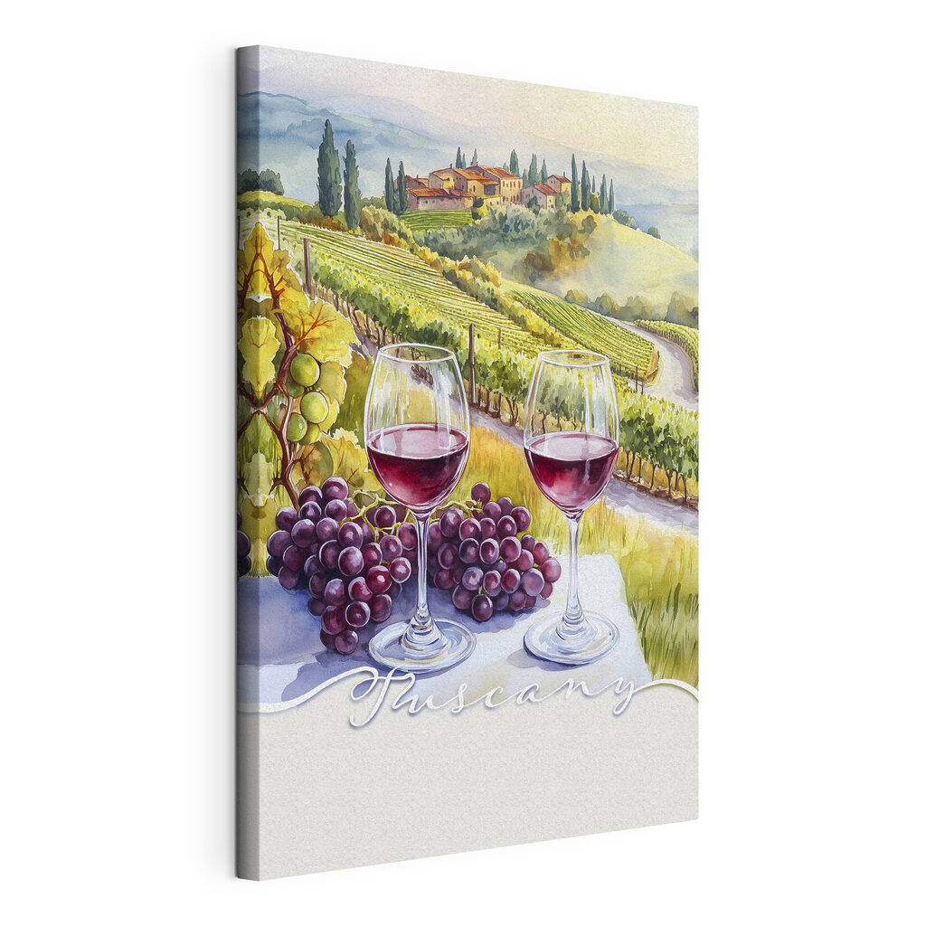 Wine glasses and grapes on a table Wine glasses and grapes on a table