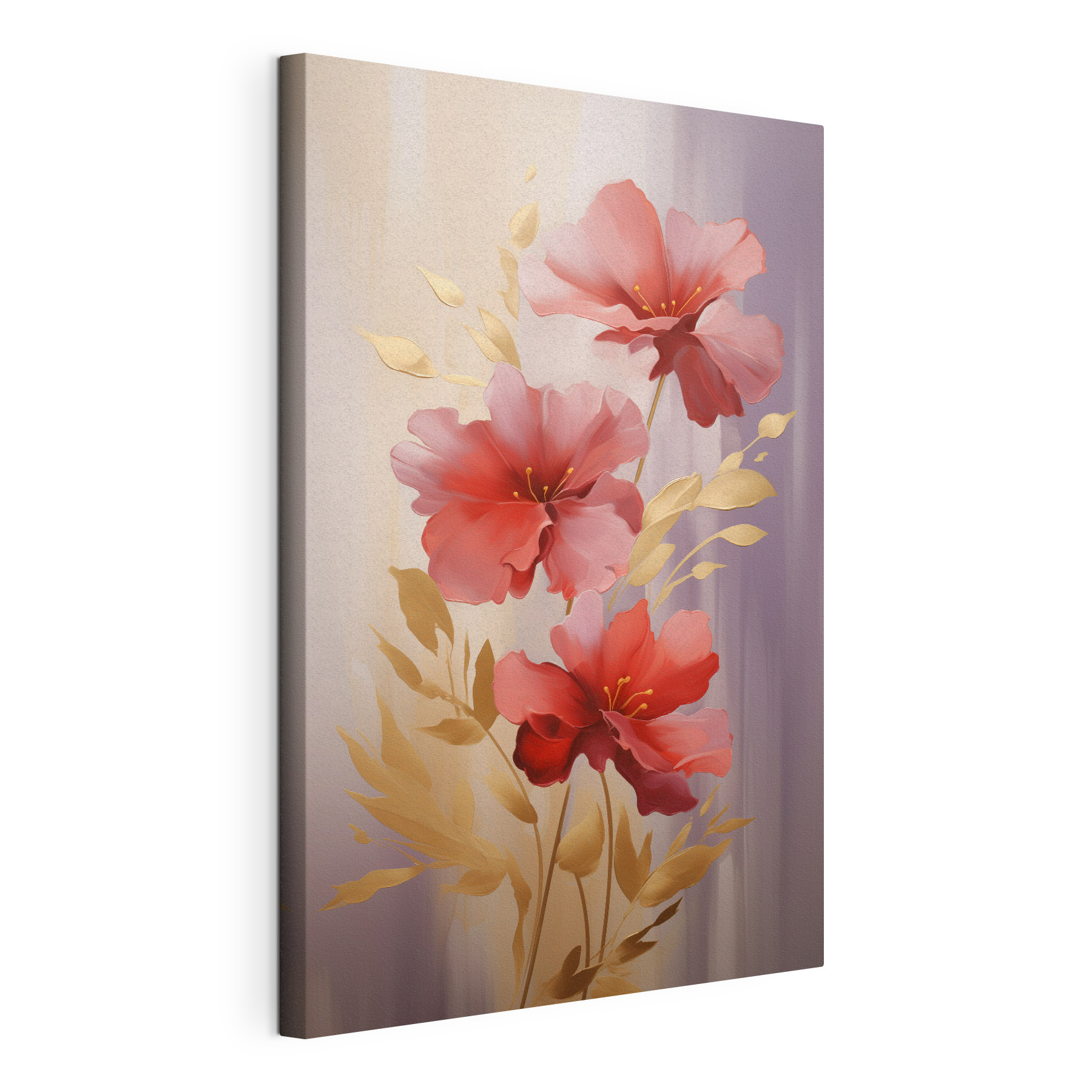 Painting of pink flowers Painting of pink flowers