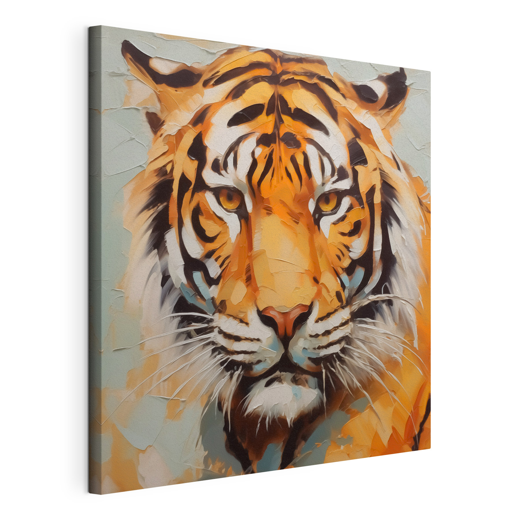 Tiger with a broken glass Tiger with a broken glass