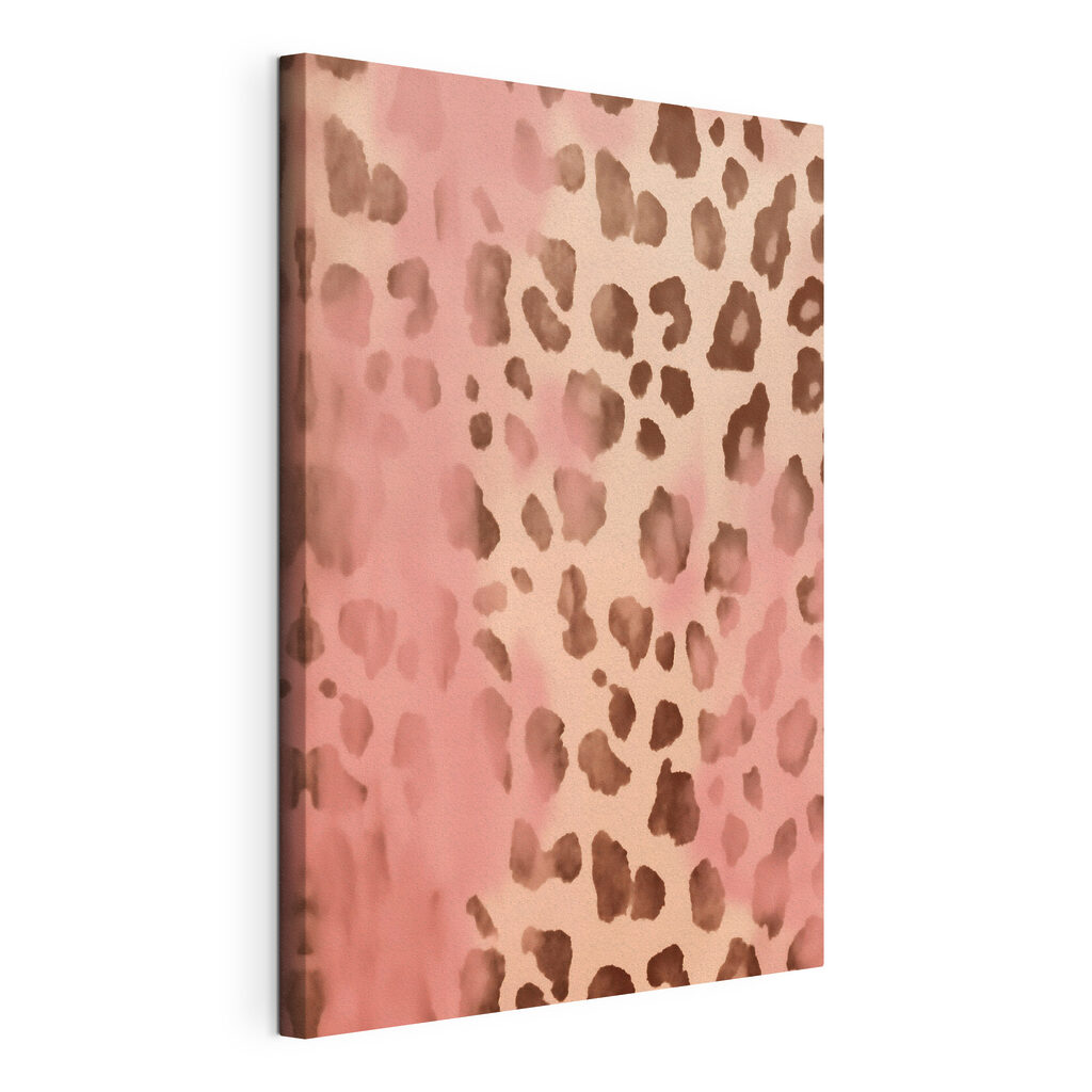 Pink and brown spotted animal skin Pink and brown spotted animal skin