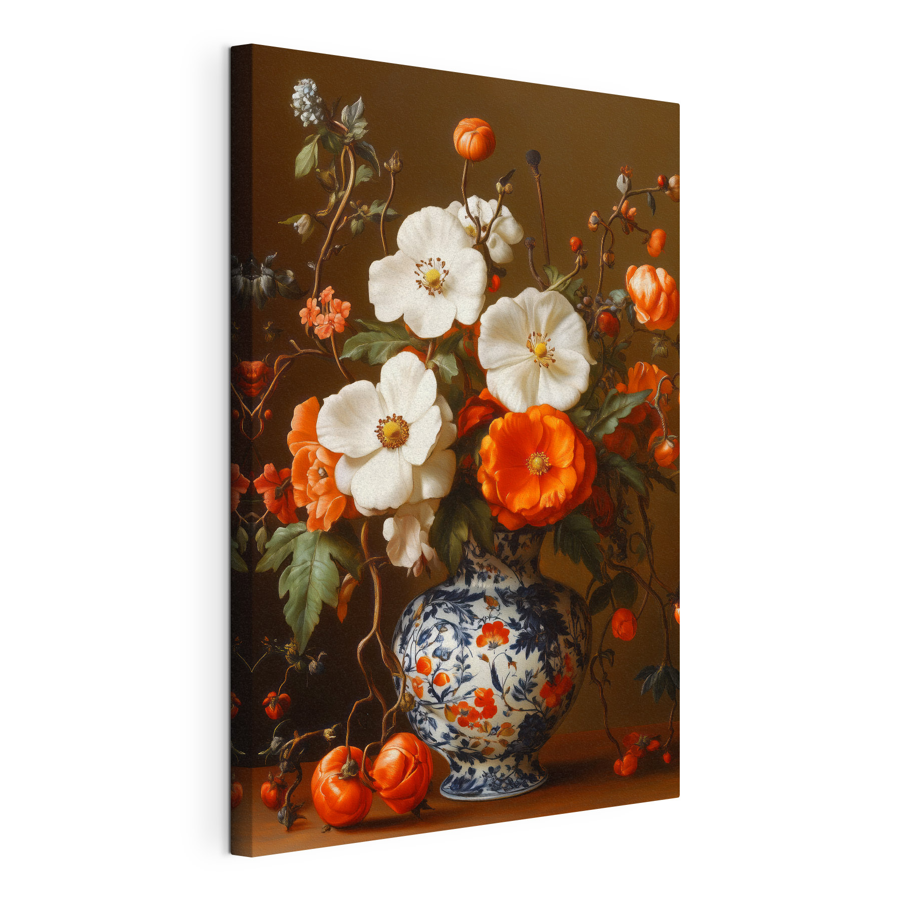 Painting of flowers in a vase Painting of flowers in a vase