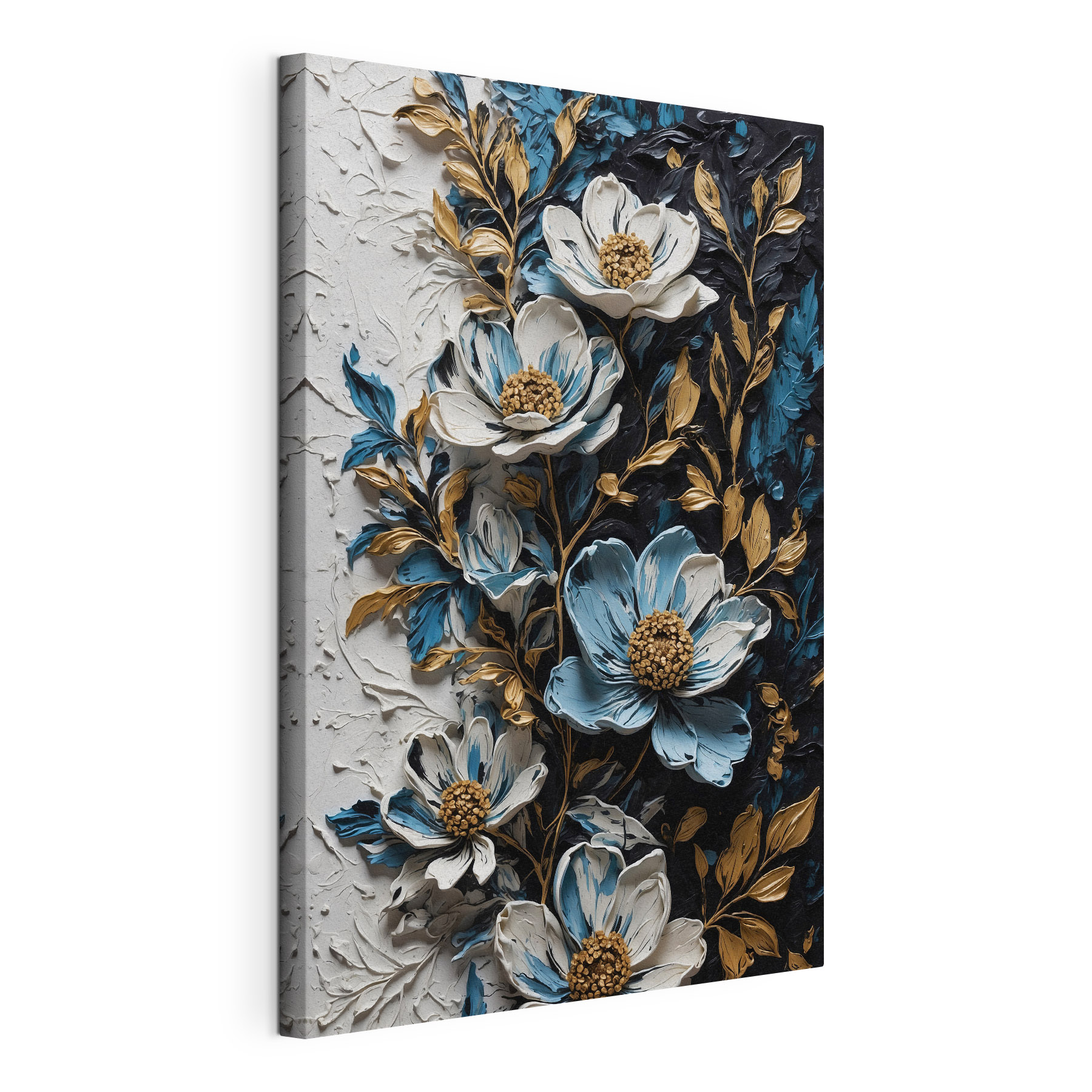 Painting of flowers and leaves Painting of flowers and leaves