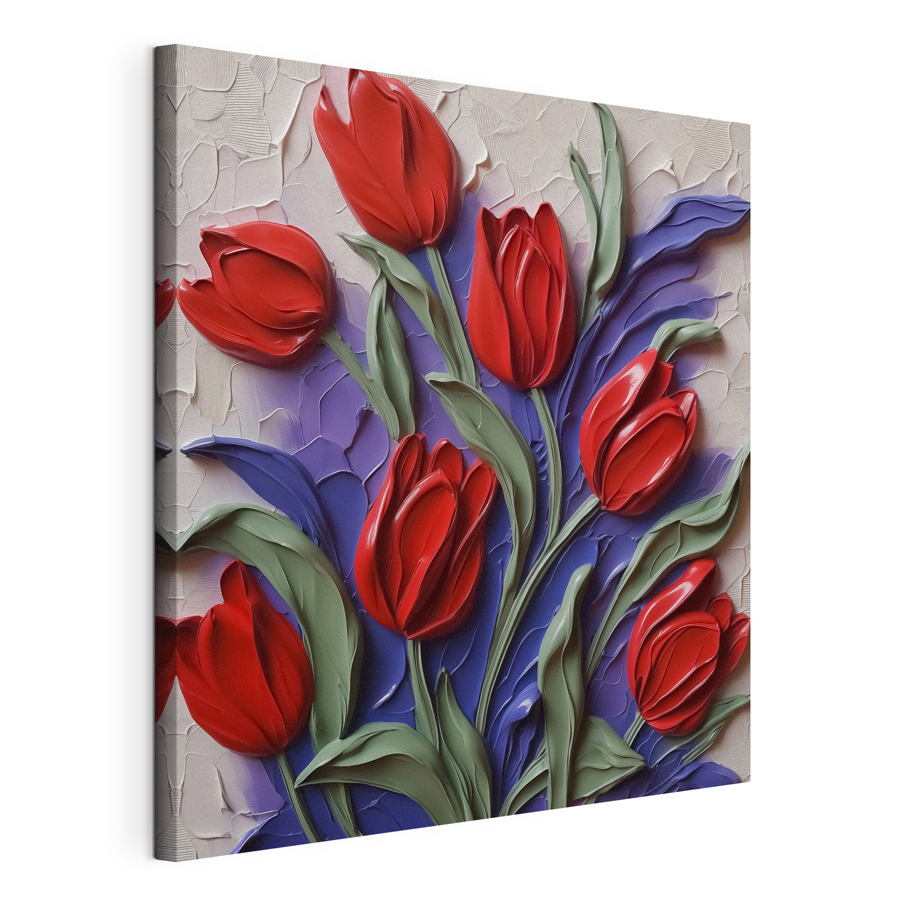 Painting of red flowers