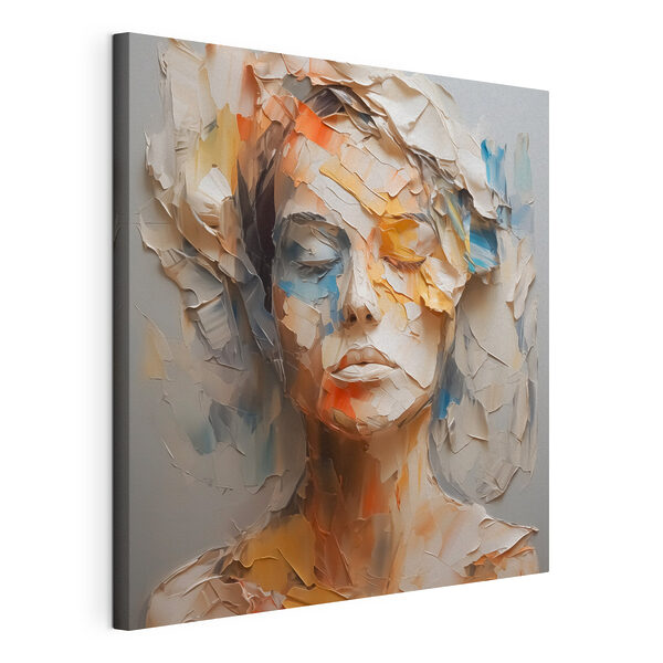 Cuadros El rostro de una mujer cubierto de papel rasgado (SKU: s42587) Cuadros Cuadros El rostro de una mujer cubierto de papel rasgado (SKU: s42587)