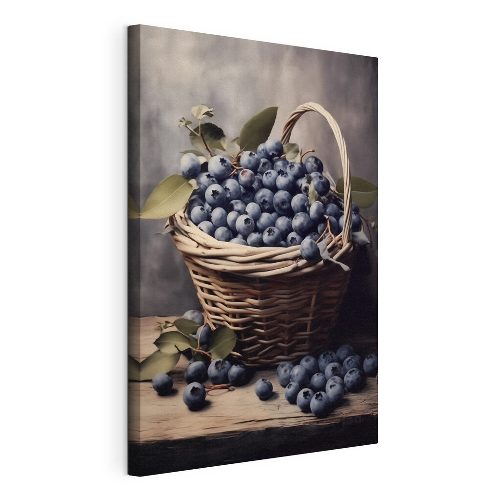 Basket of blueberries