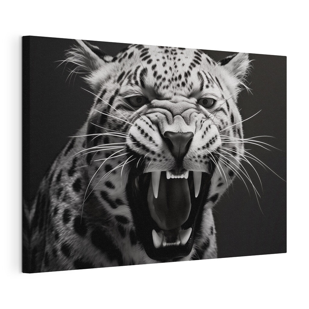 Fierce roar of a majestic predator Fierce roar of a majestic predator