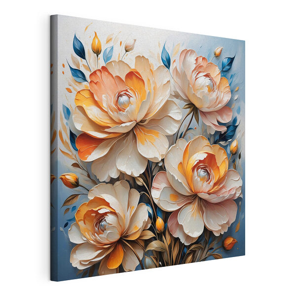 Cuadros Cuadro de flores sobre fondo azul (SKU: s42709) Cuadros Cuadros Cuadro de flores sobre fondo azul (SKU: s42709)