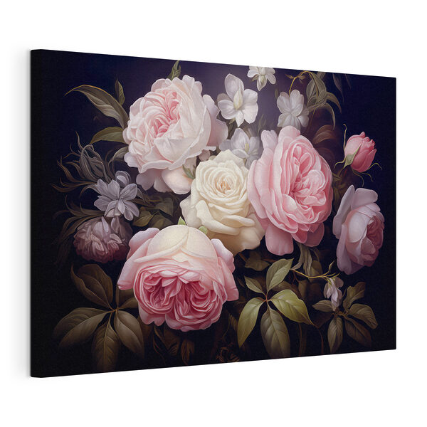 Cuadros Ramo de rosas rosas y blancas (SKU: s42721) Cuadros Cuadros Ramo de rosas rosas y blancas (SKU: s42721)