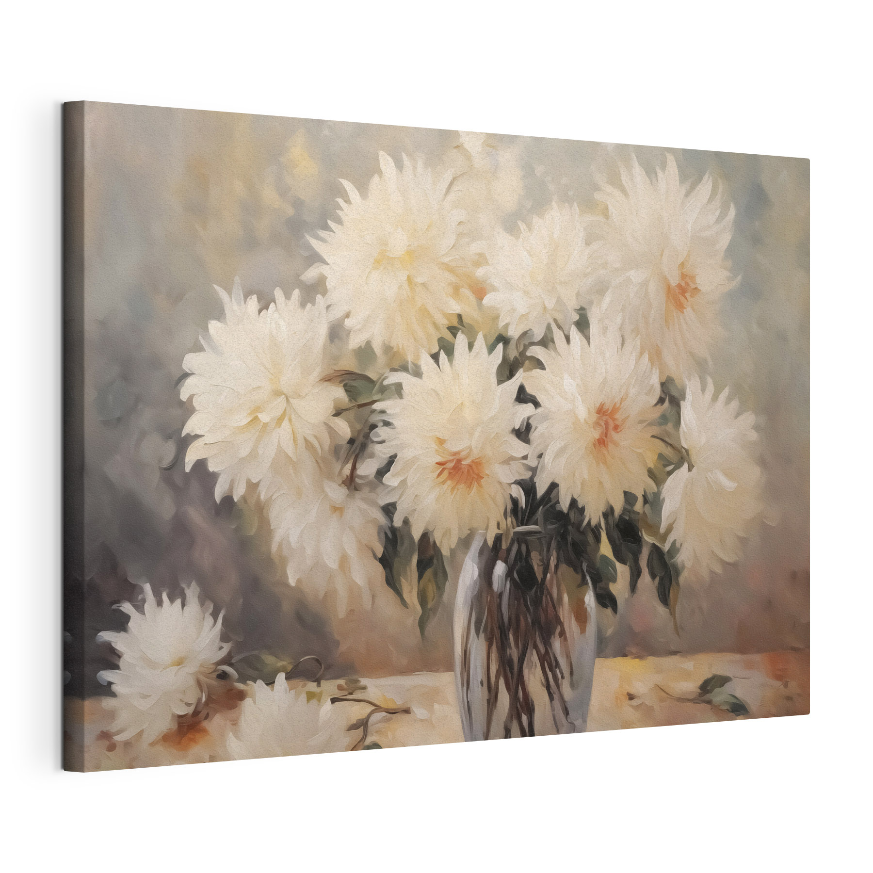 Painting of flowers in a vase Painting of flowers in a vase