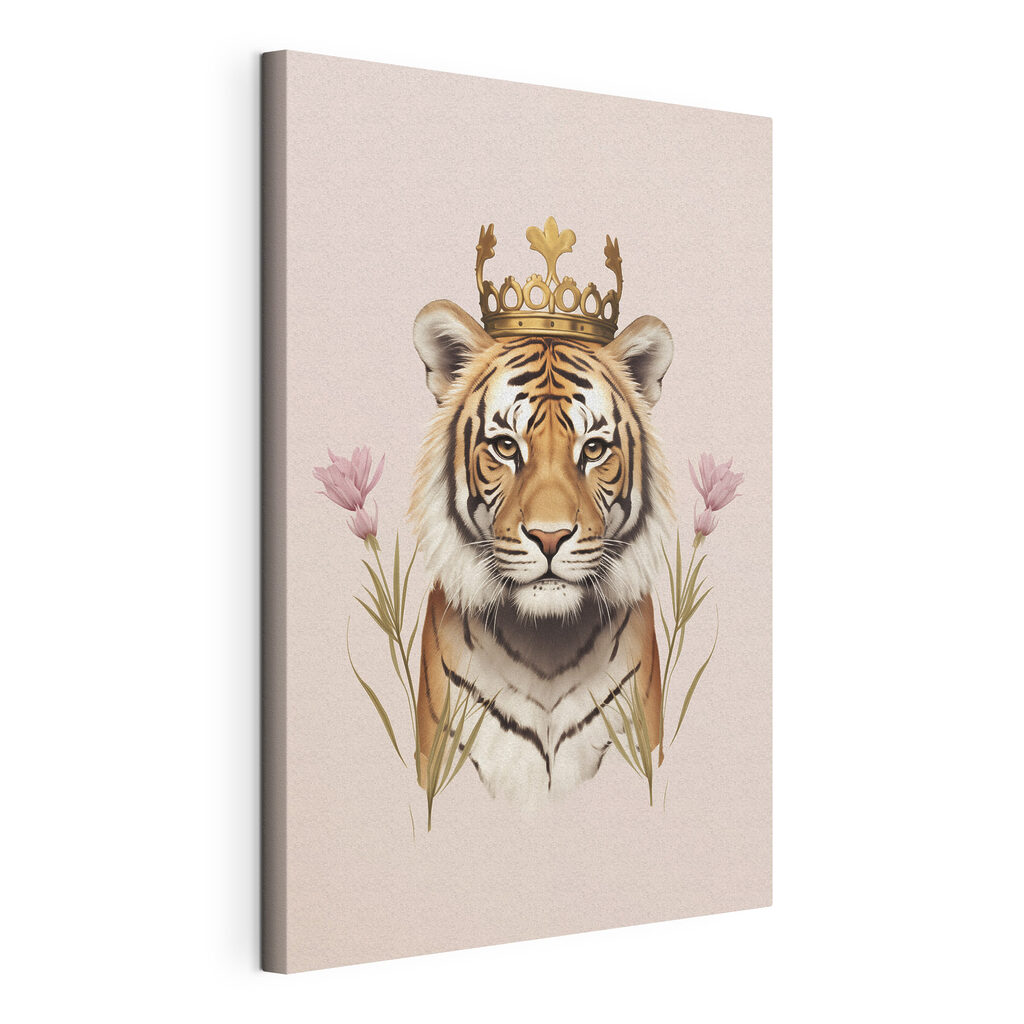 Tiger with a crown