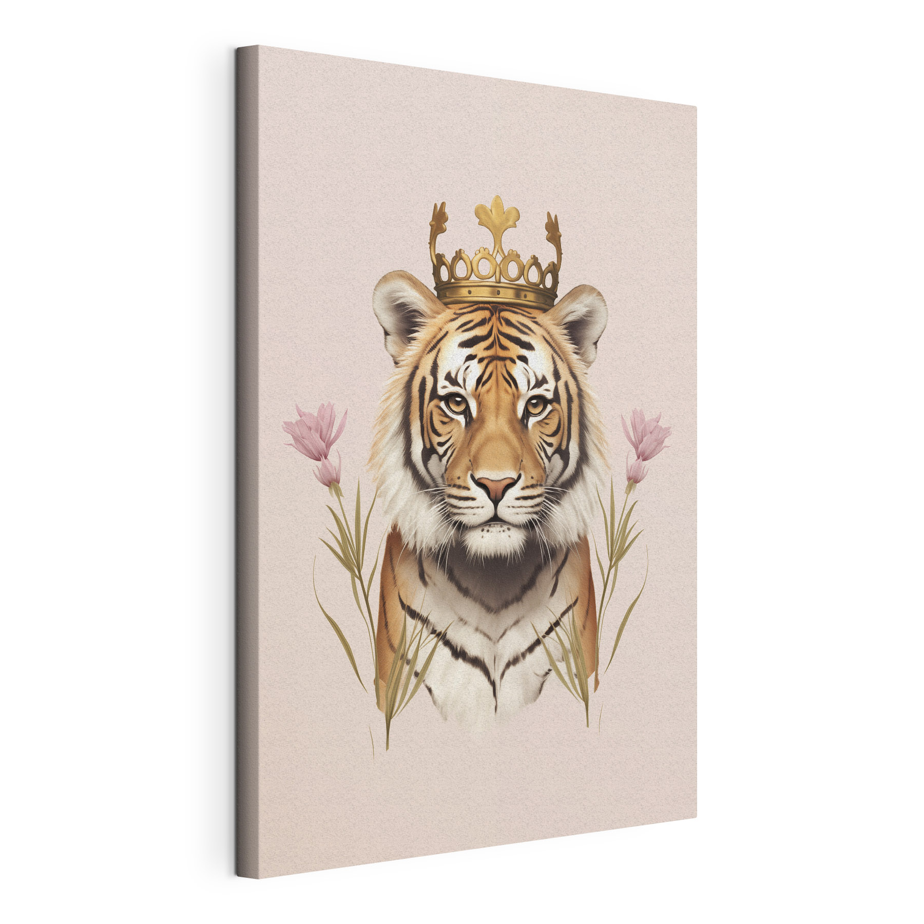 Tiger with a crown
