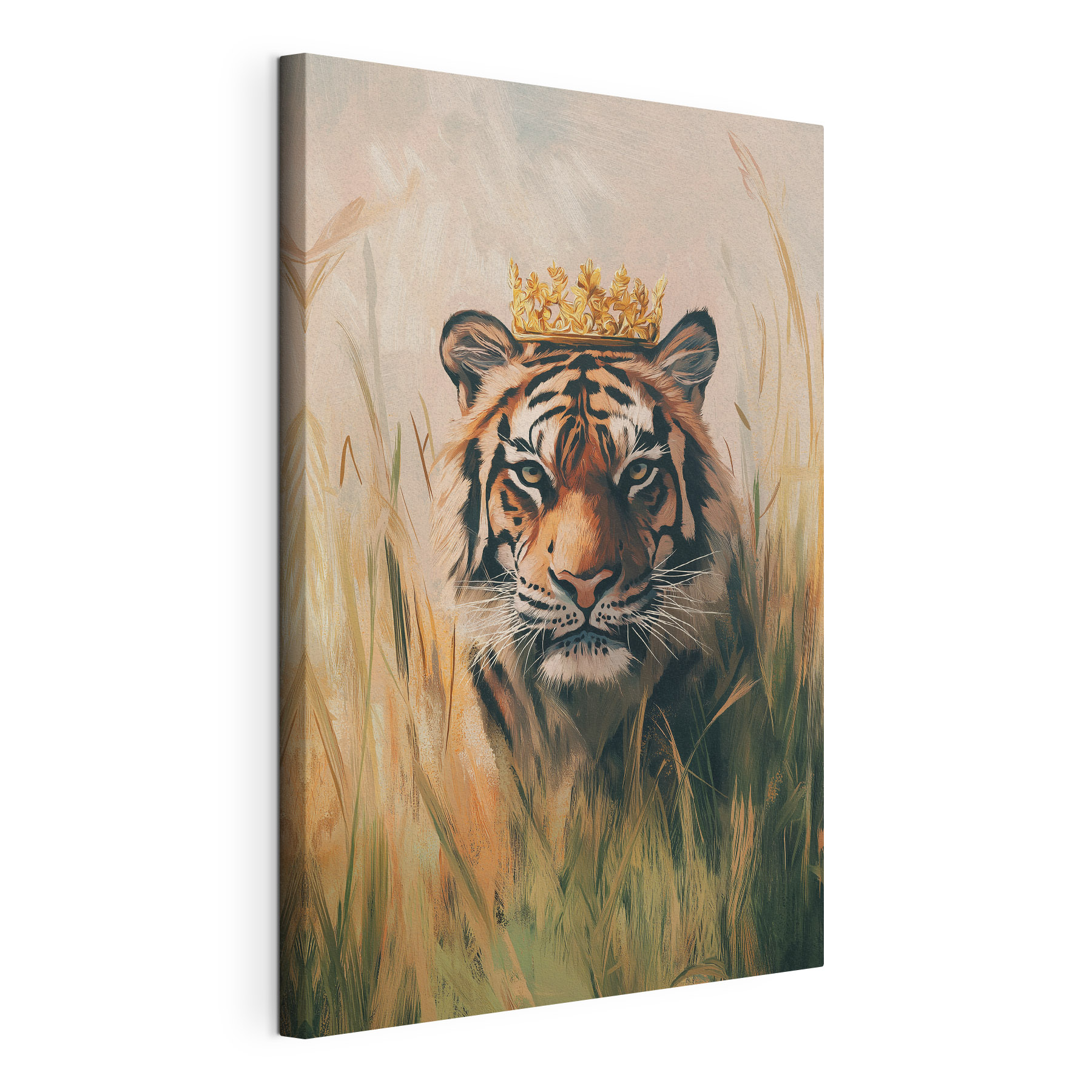 Tiger with a crown