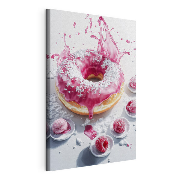 Cuadros Donut con glaseado rosa y azúcar glas (SKU: s42790) Cuadros Cuadros Donut con glaseado rosa y azúcar glas (SKU: s42790)