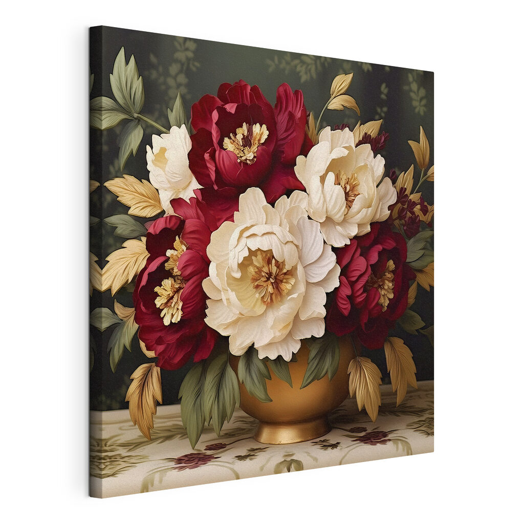 Vase of flowers on a table Vase of flowers on a table