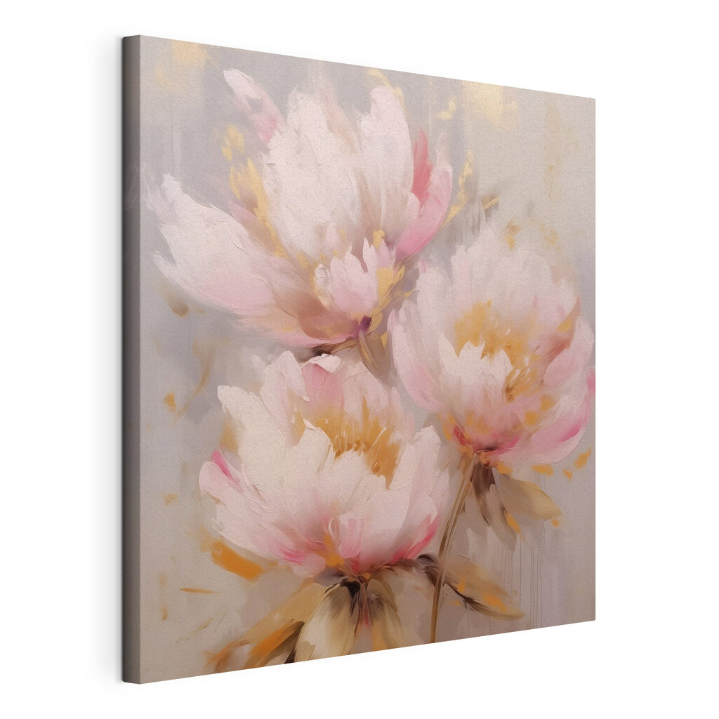 Painting of pink flowers