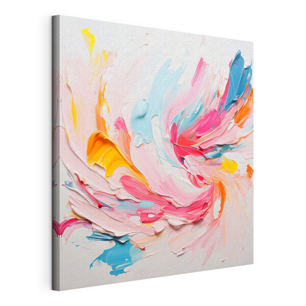 Cuadros Remolinos de pintura de colores sobre una superficie blanca (SKU: s42823) Cuadros Cuadros Remolinos de pintura de colores sobre una superficie blanca (SKU: s42823)
